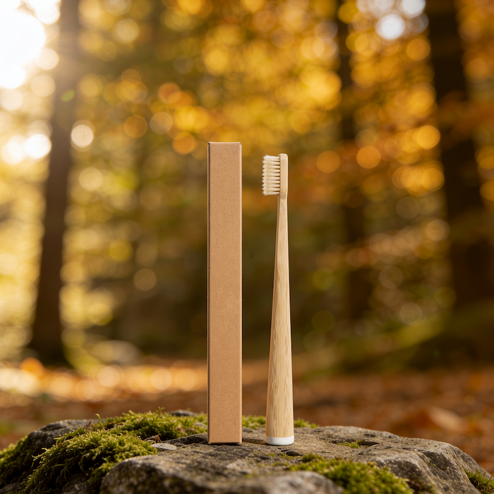 Bamboo Boar Bristle Toothbrush — Biodegradable & Eco-Friendly